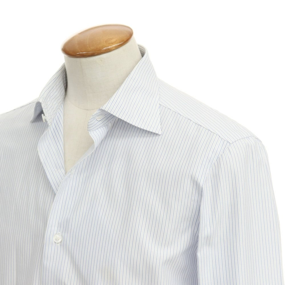 [Used] Mario Muscariello Striped Semi-Wide Collar Dress Shirt White x Blue [Size 40] [WHT] [S/S/A/W] [Condition Rank C] [Men&