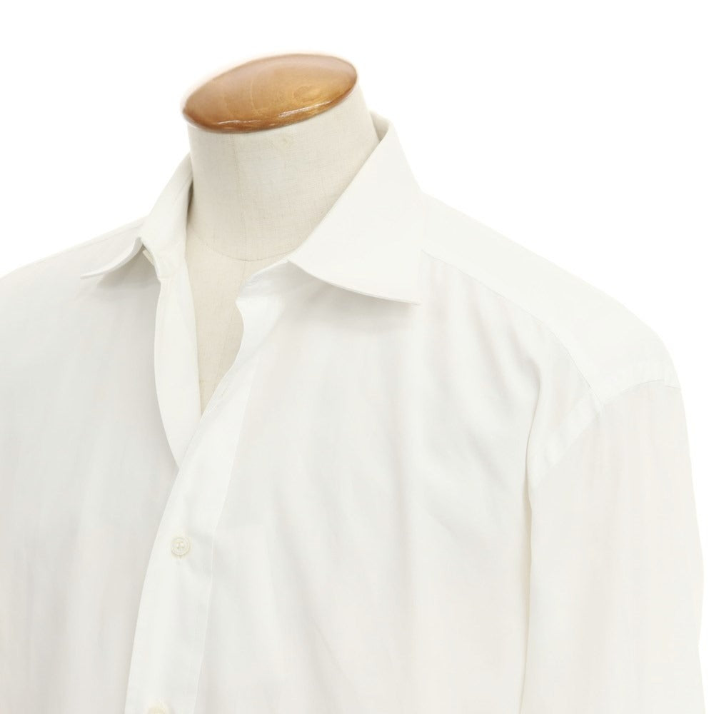 【中古】ブリオーニ Brioni ブロードコットン セミワイドカラー ドレスシャツ ホワイト【サイズ表記なし（L位）】【WHT】【S/S/A/W】【状態ランクC】【メンズ】【768982】
[EPD]