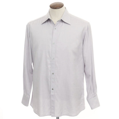 [Used] Gucci Herringbone Cotton Dress Shirt, Grey [Size 41] [GRY] [S/S/A/W] [Condition Rank C] [Men&