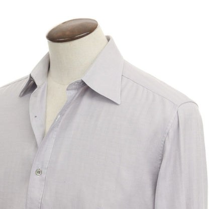 [Used] Gucci Herringbone Cotton Dress Shirt, Grey [Size 41] [GRY] [S/S/A/W] [Condition Rank C] [Men&