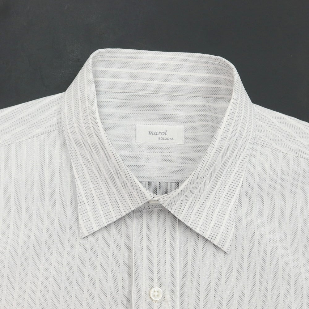 [Used] Marol striped dress shirt, gray x white [Size 41] [GRY] [S/S/A/W] [Condition Rank B] ​​[Men&