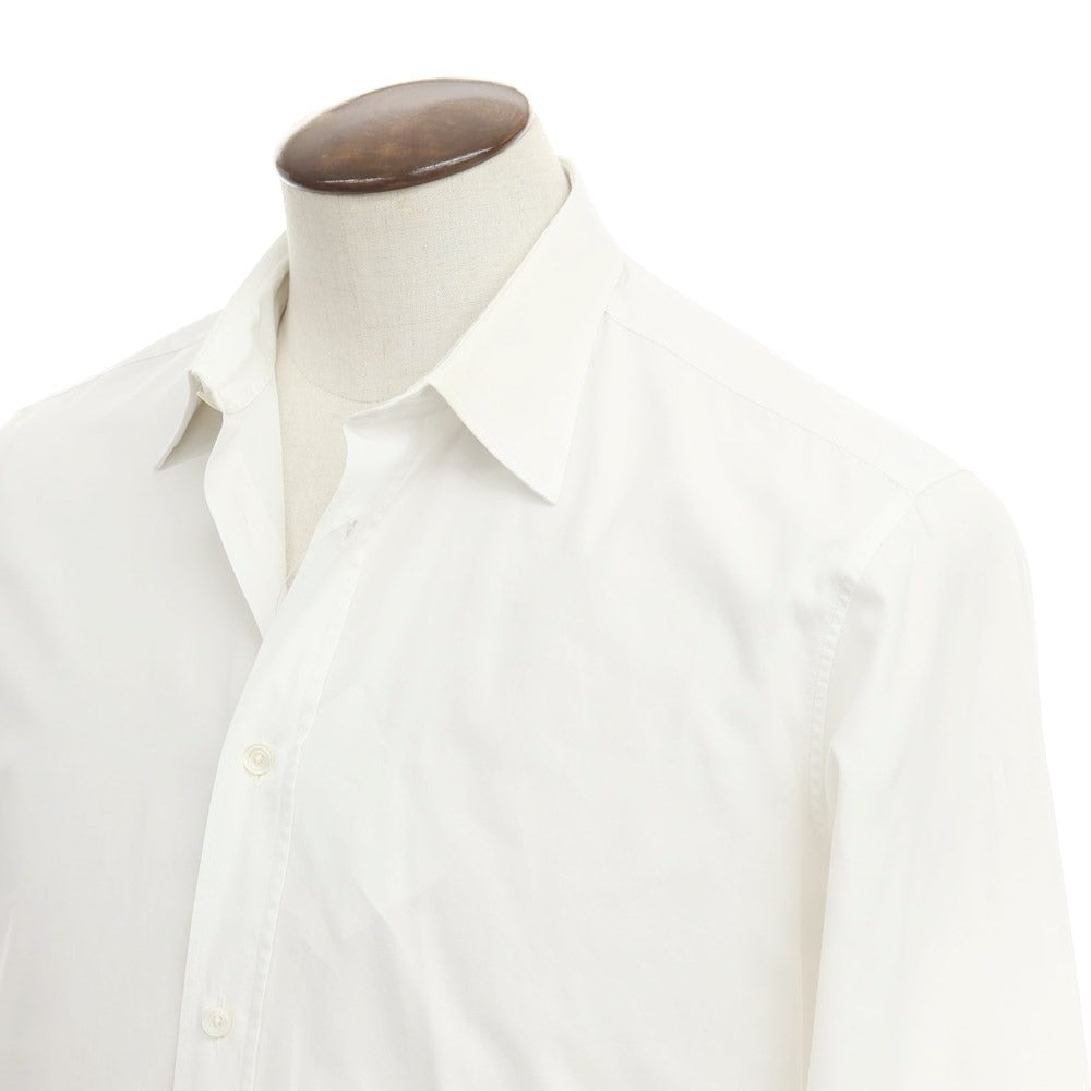 [Used] Hermes Broad Cotton Dress Shirt White [Size 42] [WHT] [S/S/A/W] [Condition Rank C] [Men&