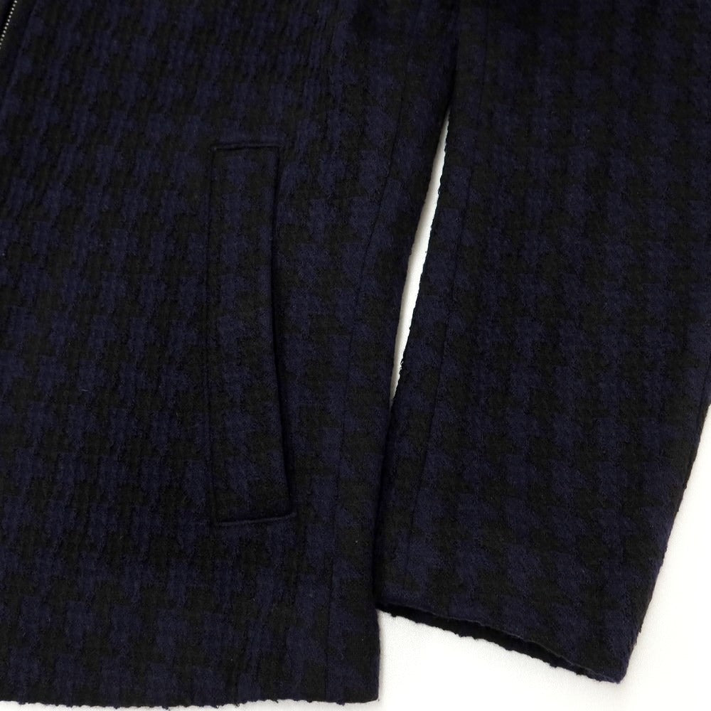 [Used] [Unused] ARMANI COLLEZIONI Wool Acrylic Nylon Zip-up Blouson Navy x Black [Size 48] [NVY] [A/W] [Condition Rank S] [Men&