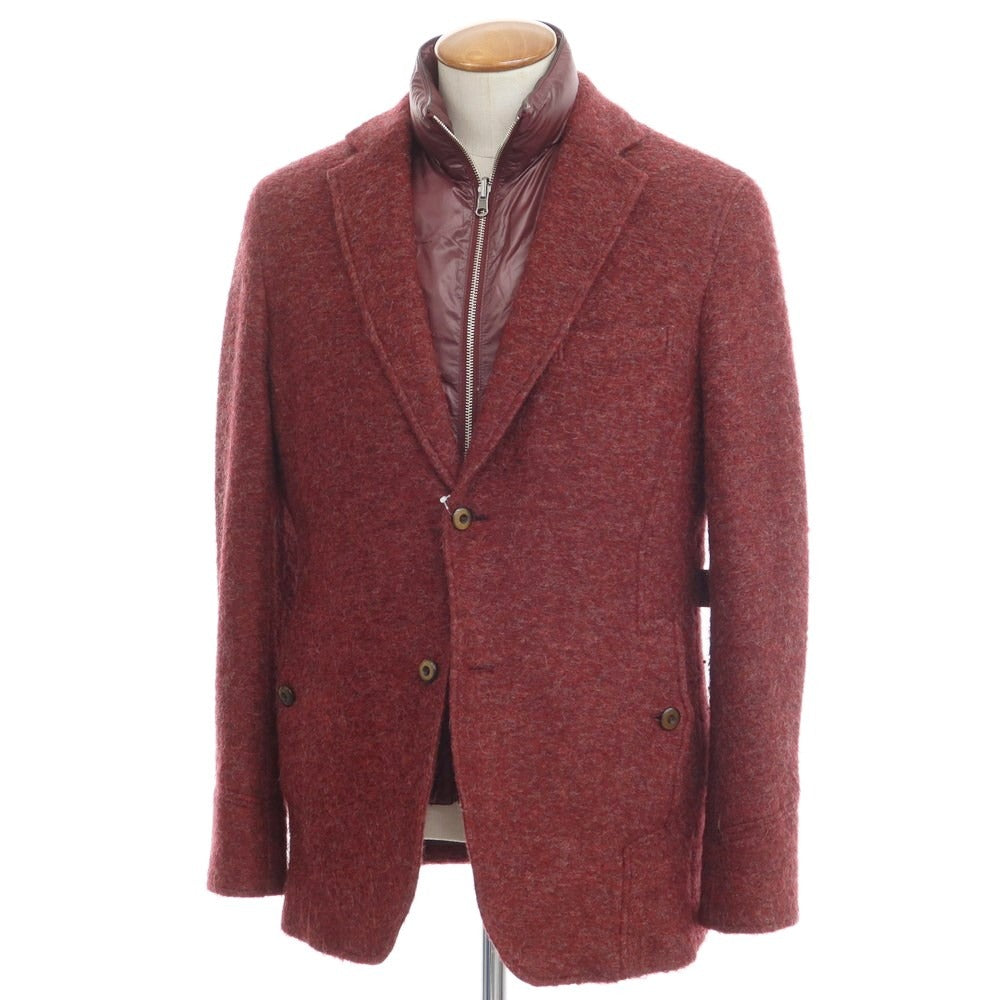 [Used] INTERMEZZO Acrylic Wool 2B Casual Jacket Wine Red [Size L] [RED] [A/W] [Condition Rank A] [Men&