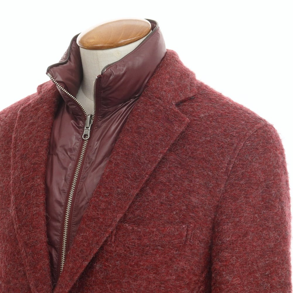 [Used] INTERMEZZO Acrylic Wool 2B Casual Jacket Wine Red [Size L] [RED] [A/W] [Condition Rank A] [Men&