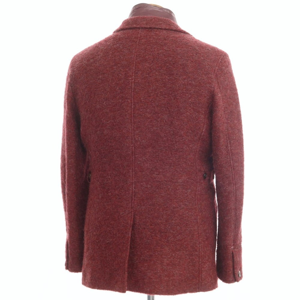 [Used] INTERMEZZO Acrylic Wool 2B Casual Jacket Wine Red [Size L] [RED] [A/W] [Condition Rank A] [Men&