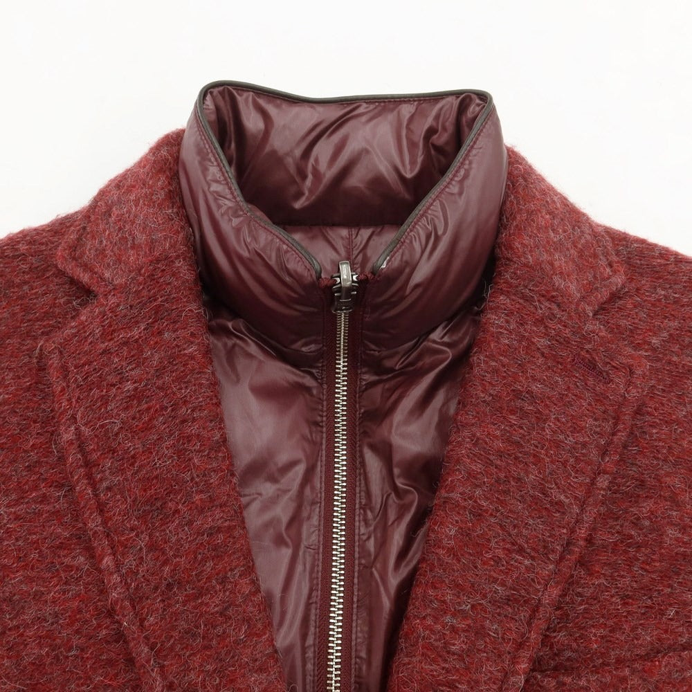 [Used] INTERMEZZO Acrylic Wool 2B Casual Jacket Wine Red [Size L] [RED] [A/W] [Condition Rank A] [Men&