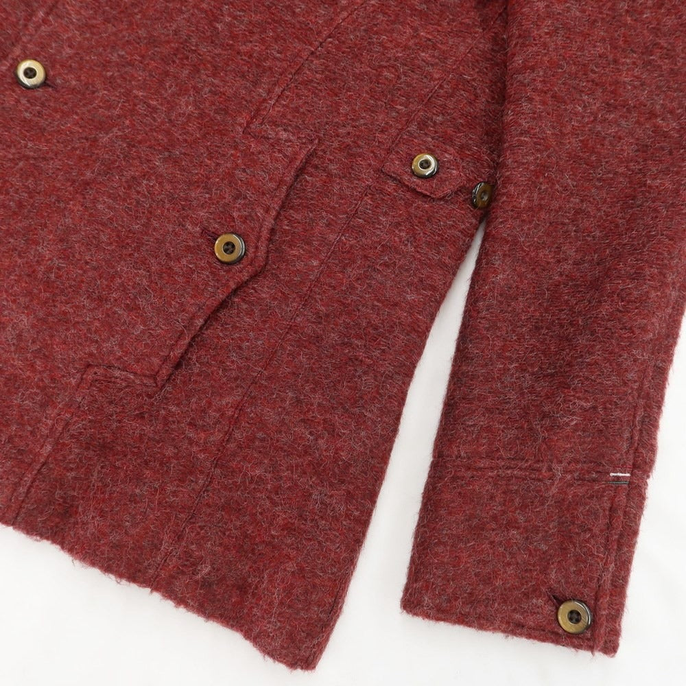 [Used] INTERMEZZO Acrylic Wool 2B Casual Jacket Wine Red [Size L] [RED] [A/W] [Condition Rank A] [Men&