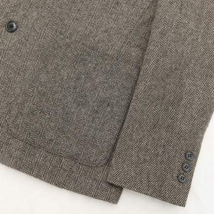 [Used] Benetton Wool Polyester Herringbone 2B Casual Jacket Warm Gray [Size L] [GRY] [A/W] [Condition Rank B] ​​[Men&