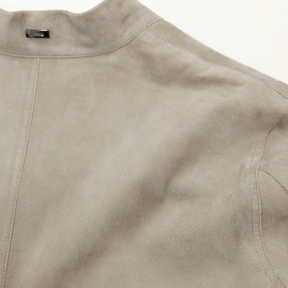 [Used] Herno Goat Suede Leather Jacket Blouson Greige [Size 46] [GRY] [A/W] [Condition Rank C] [Men&