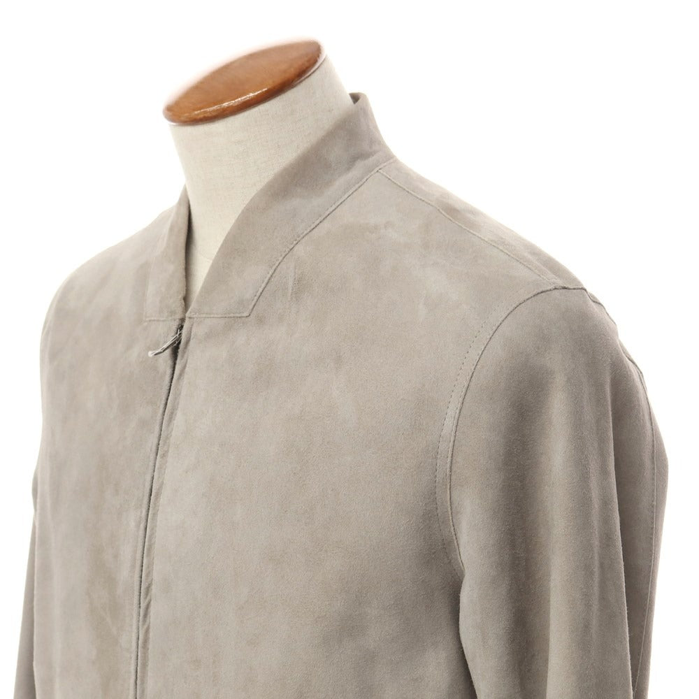 [Used] Herno Goat Suede Leather Jacket Blouson Greige [Size 46] [GRY] [A/W] [Condition Rank C] [Men&
