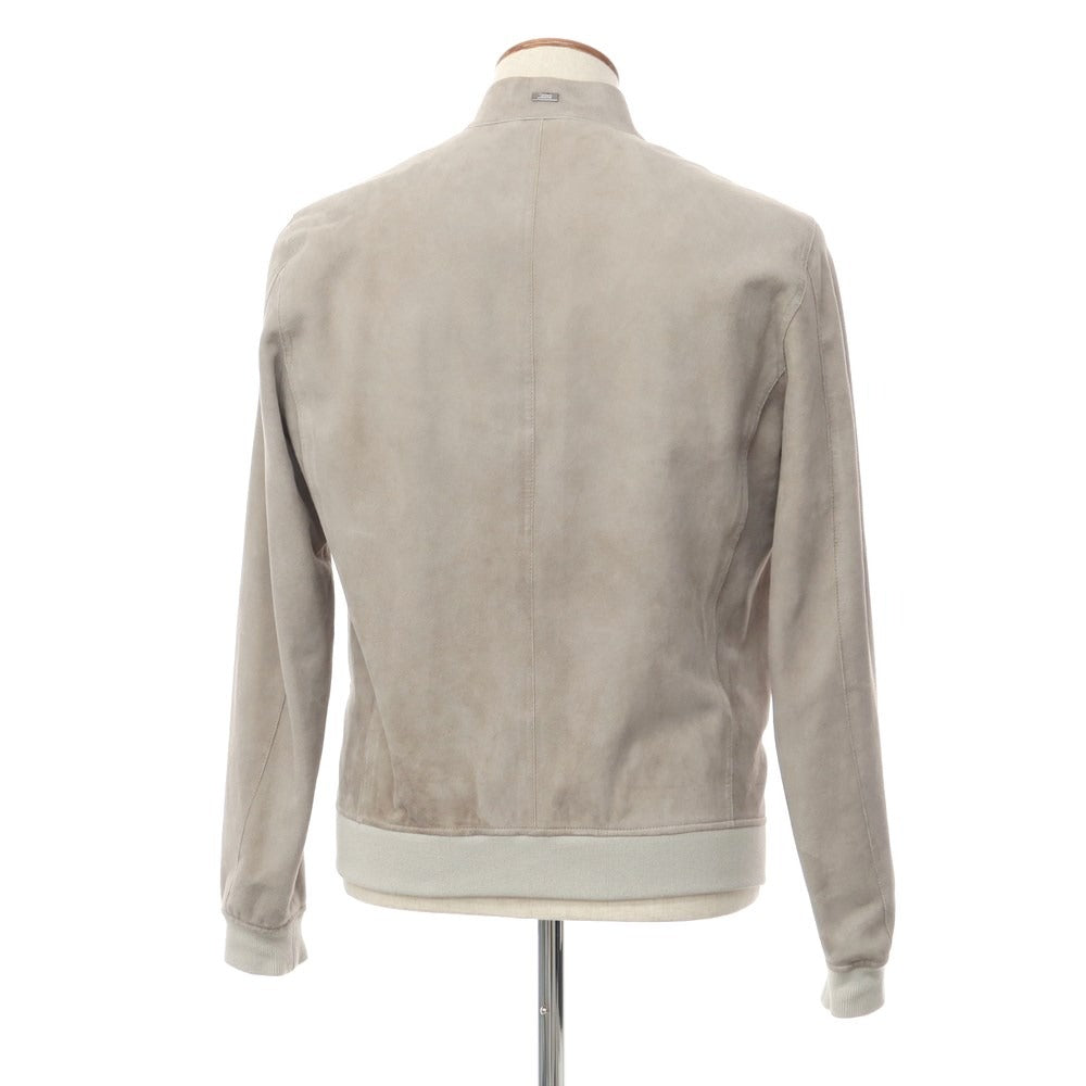 [Used] Herno Goat Suede Leather Jacket Blouson Greige [Size 46] [GRY] [A/W] [Condition Rank C] [Men&