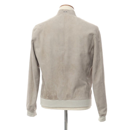 [Used] Herno Goat Suede Leather Jacket Blouson Greige [Size 46] [GRY] [A/W] [Condition Rank C] [Men&