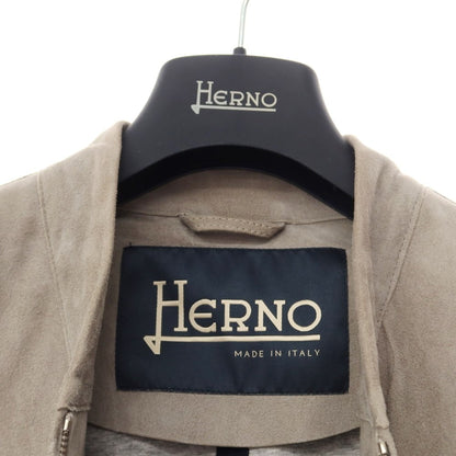 [Used] Herno Goat Suede Leather Jacket Blouson Greige [Size 46] [GRY] [A/W] [Condition Rank C] [Men&