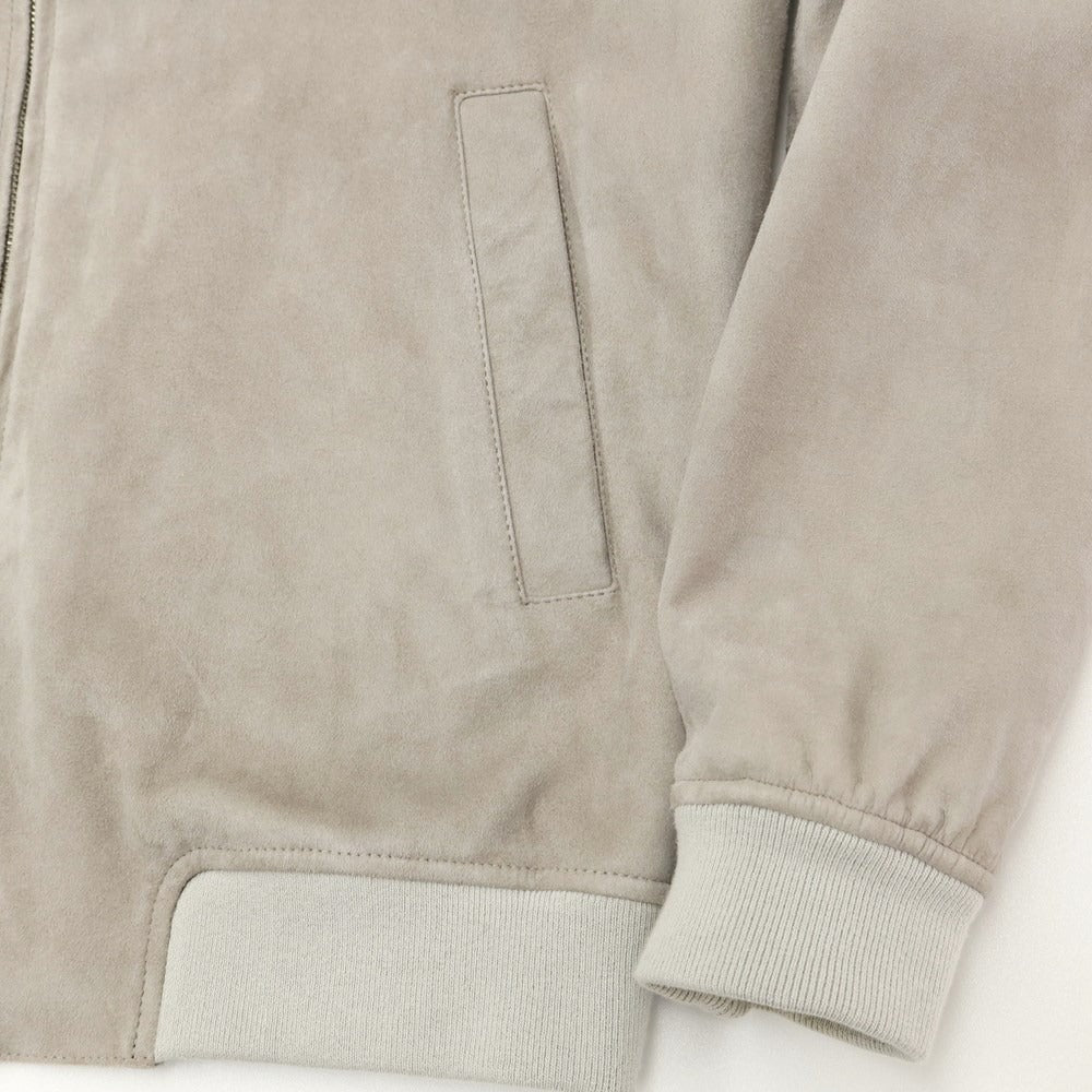 [Used] Herno Goat Suede Leather Jacket Blouson Greige [Size 46] [GRY] [A/W] [Condition Rank C] [Men&