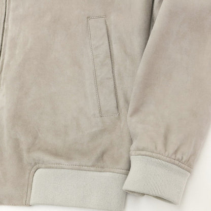 [Used] Herno Goat Suede Leather Jacket Blouson Greige [Size 46] [GRY] [A/W] [Condition Rank C] [Men&