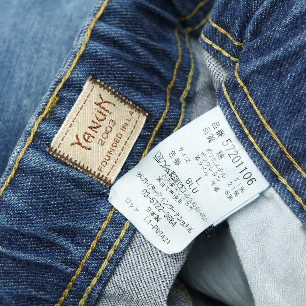 [Used] YANUK Easy Stretch Denim Pants Blue [Size L] [BLU] [S/S/A/W] [Condition Rank B] ​​[Men&