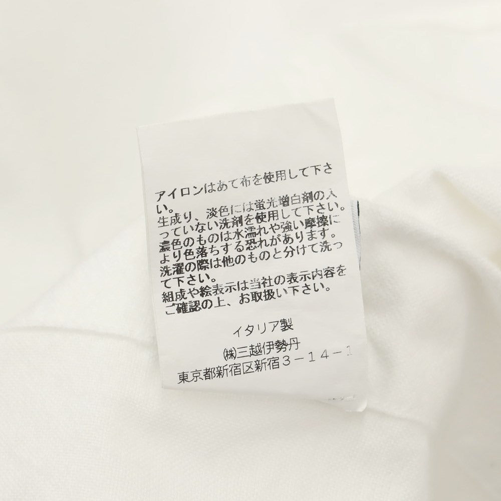 [Used] BOLZONELLA Cotton Button-down Casual Shirt White [Size not specified (S size)] [WHT] [A/W] [Condition rank C] [Men&