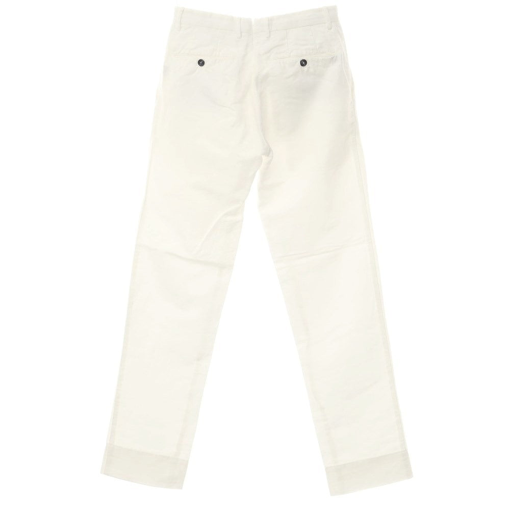 [Used] PT01 Linen Cotton Casual Slacks Pants White [44] [Condition Rank C] [Men&