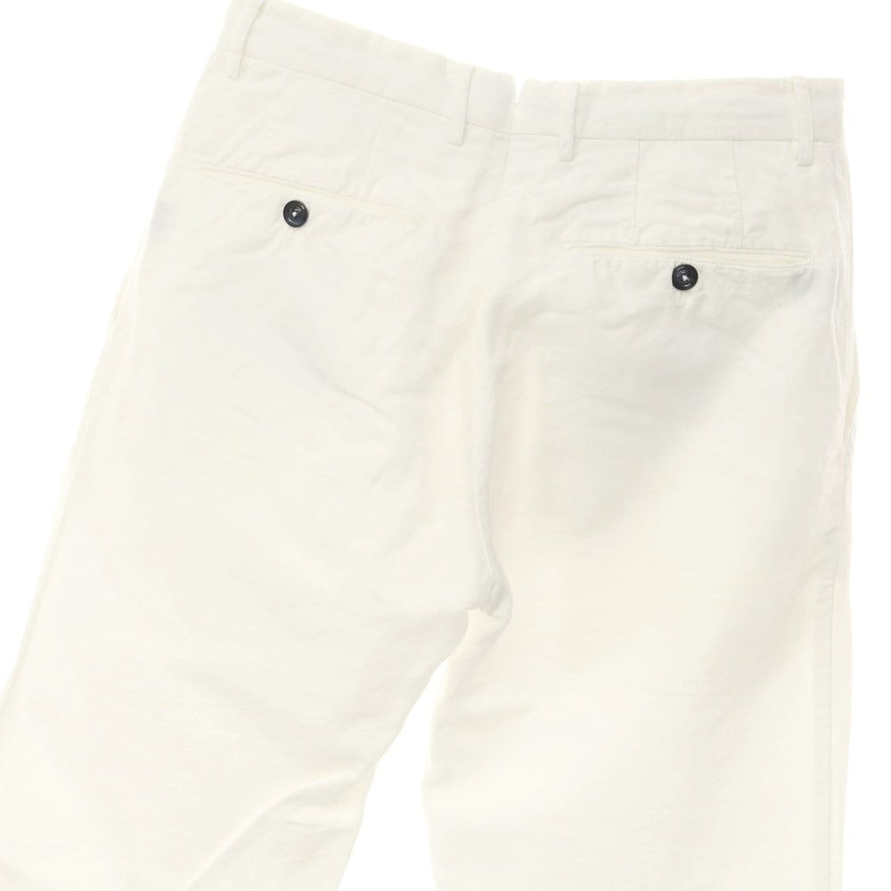 [Used] PT01 Linen Cotton Casual Slacks Pants White [44] [Condition Rank C] [Men&