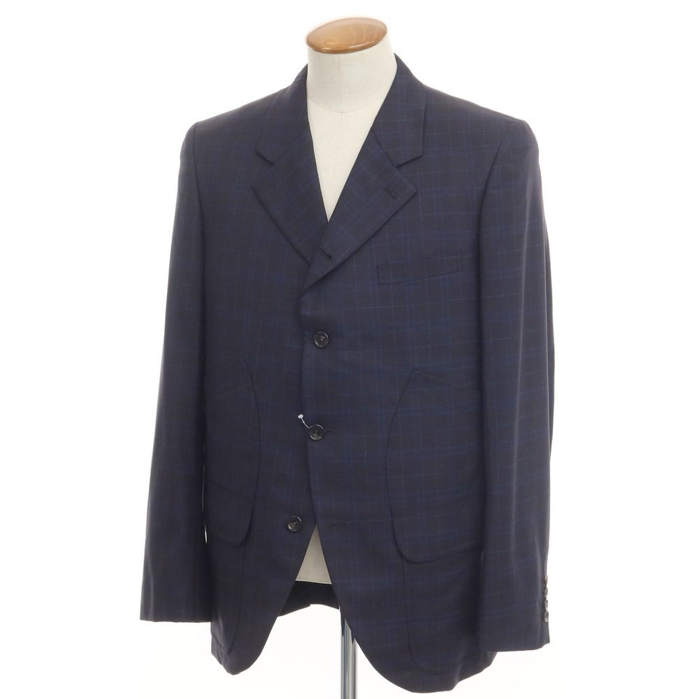 [Used] [Unused] COMME des GARCONS HOMME DEUX 2023 Spring/Summer Wool Check Casual Jacket Black Navy x Blue [Size M] [NVY] [S/S] [Condition Rank S] [Men&