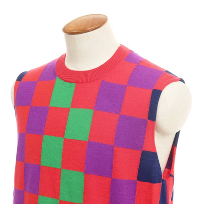 [Used] COMME des GARCONS HOMME PLUS Spring/Summer 2023 Wool Acrylic Knit Vest Pink Red x Purple [Size M] [RED] [A/W] [Condition Rank A] [Men&