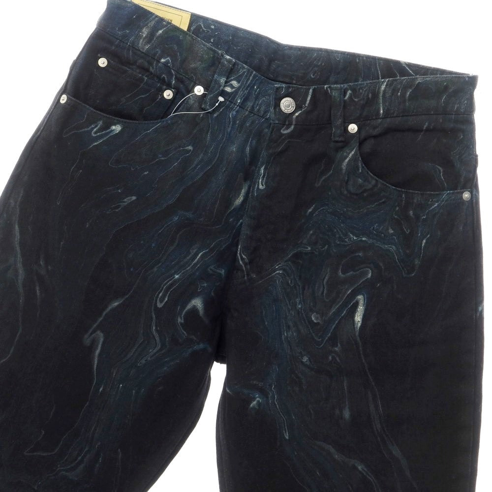 [Used] SEVEN BY SEVEN URBAN RESEARCH exclusive marble print denim pants jeans black [size not listed (approximately L)] [BLK] [S/S/A/W] [Condition rank A] [Men&