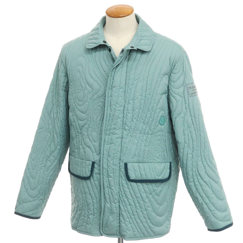 【中古】モンクレール グルノーブル MONCLER GRENOBLE 2023年秋冬 × Salehe Bembury ナイロン キルティング ダウンジャケット ライトブルー【サイズ2】【BLU】【A/W】【状態ランクA】【メンズ】【768983】