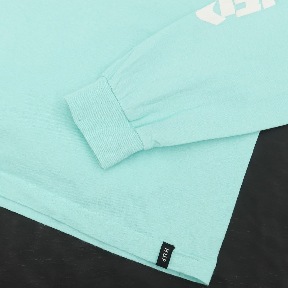 [Used] HUF Printed Long Sleeve T-Shirt Mint Blue [Size M] [BLU] [S/S/A/W] [Condition Rank C] [Men&