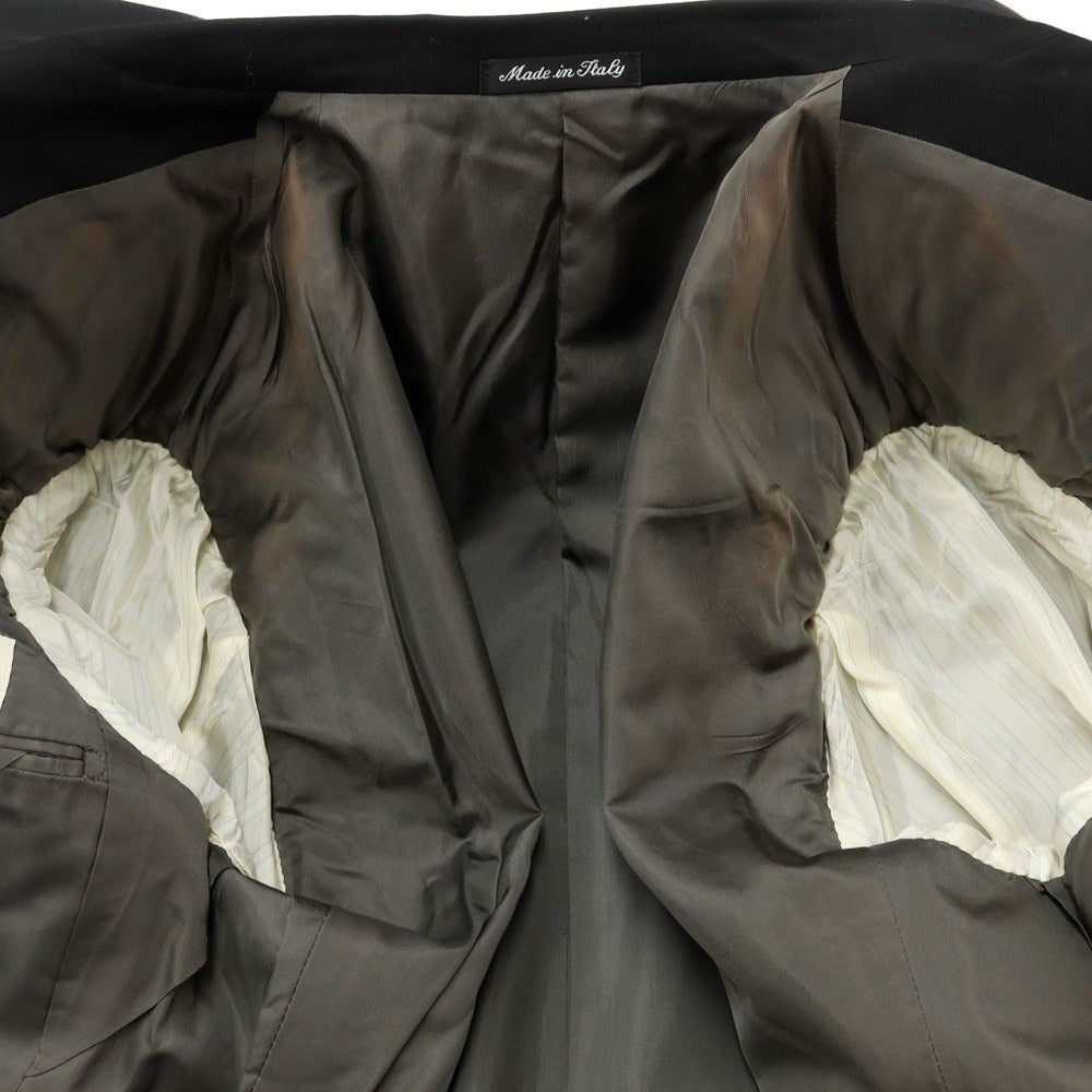 [Used] KRIZIA wool tailored jacket, black [48] [Condition rank C] [Men&