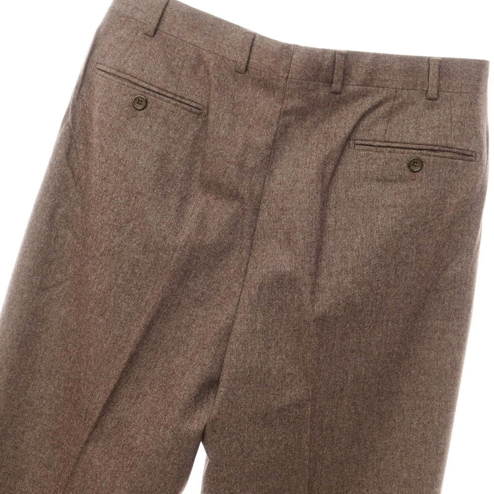 [Used] RAVAZZOLO Wool Two-Pleated Dress Slacks Pants Brown [Size 48] [BRW] [A/W] [Condition Rank C] [Men&