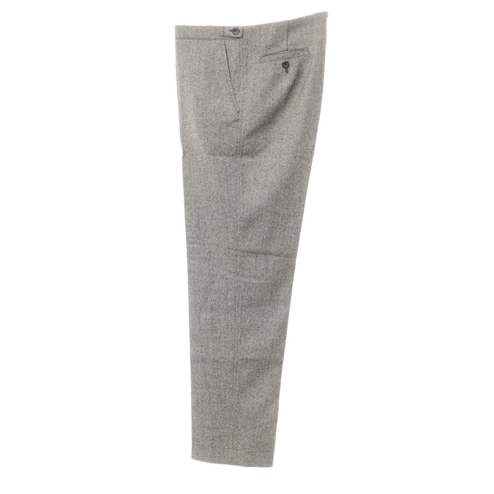 [Used] ysame Herringbone Wool Dress Slacks Pants Black x White [Size not specified (L size)] [GRY] [A/W] [Condition Rank B] ​​[Men&