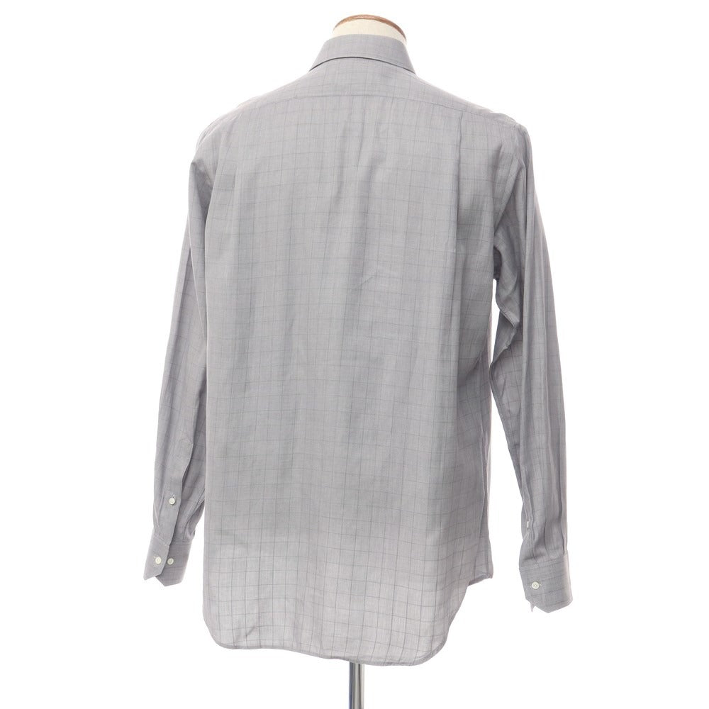 [Used] RAVAZZOLO Cotton Check Regular Collar Casual Shirt Gray [Size 39] [GRY] [S/S/A/W] [Condition Rank C] [Men&