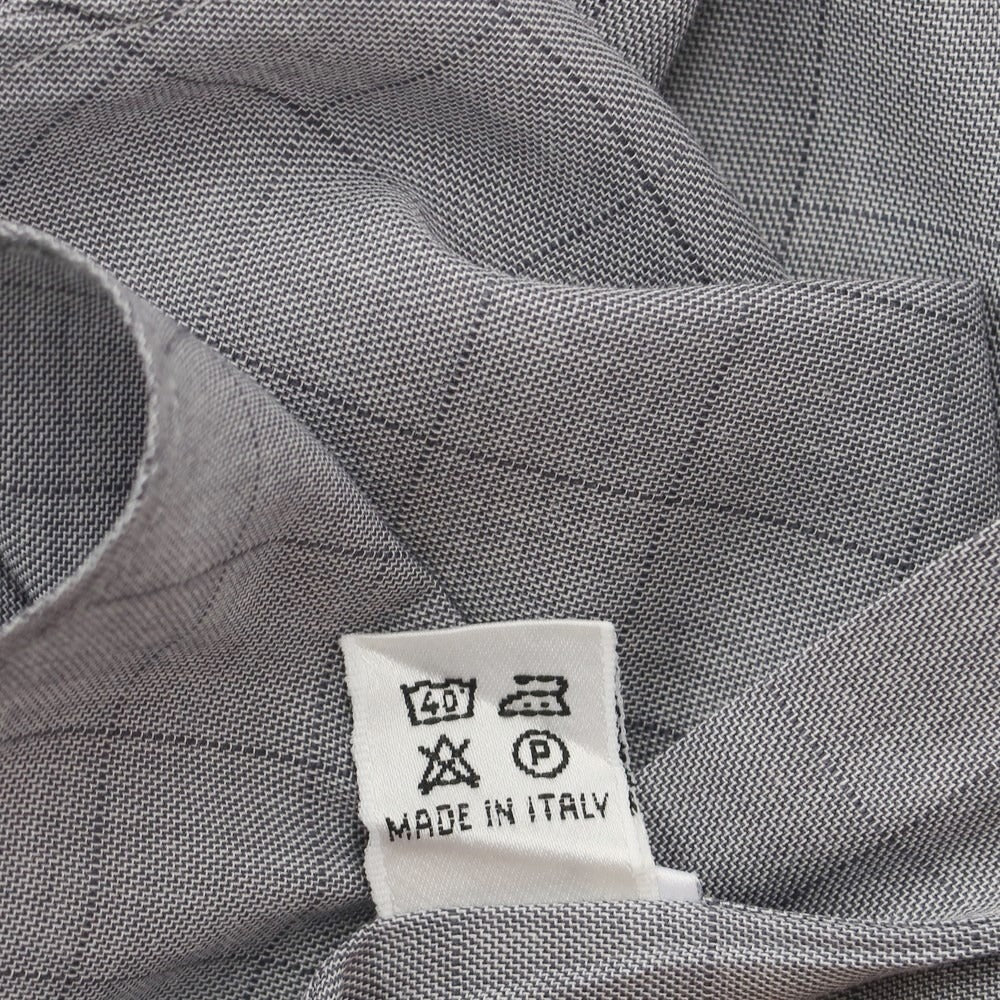 [Used] RAVAZZOLO Cotton Check Regular Collar Casual Shirt Gray [Size 39] [GRY] [S/S/A/W] [Condition Rank C] [Men&