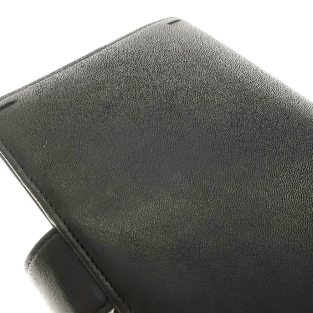 [Used] Valextra Valextra Leather 6-hole Notebook Cover Black x Ivory [BLK] [S/S/A/W] [Condition Rank B] ​​[Men&