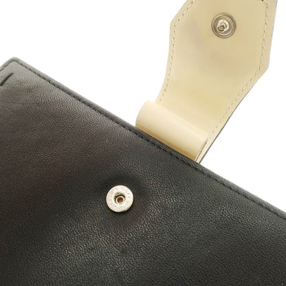 [Used] Valextra Valextra Leather 6-hole Notebook Cover Black x Ivory [BLK] [S/S/A/W] [Condition Rank B] ​​[Men&