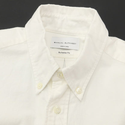 [Used] MANUAL ALPHABET Cotton Button-down Casual Shirt White [Size 2] [WHT] [S/S/A/W] [Condition Rank B] ​​[Men&