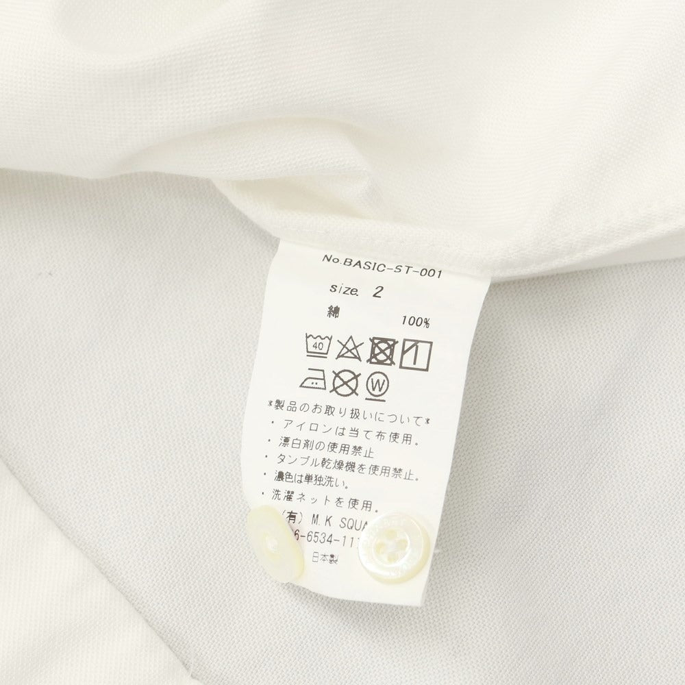 [Used] MANUAL ALPHABET Cotton Button-down Casual Shirt White [Size 2] [WHT] [S/S/A/W] [Condition Rank B] ​​[Men&