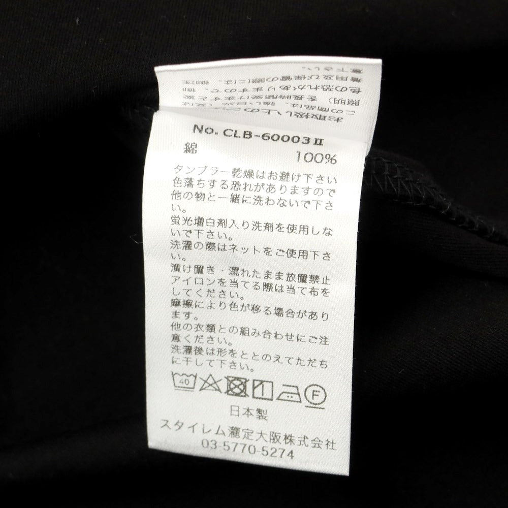 [Used] CrossCloset crossclothet Cotton crew neck short sleeve T-shirt Black [2] [Condition Rank B] ​​[Men&