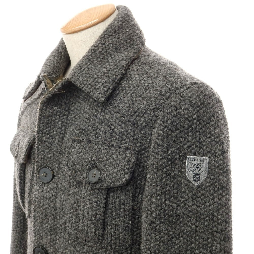 [Used] LBM1911 Wool polyester knit blouson, gray [Size 44] [GRY] [A/W] [Condition rank B] ​​[Men&