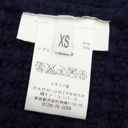 [Used] BARK Wool Nylon Knit Duffle Coat Navy [Size XS] [NVY] [A/W] [Condition Rank B] ​​[Men&