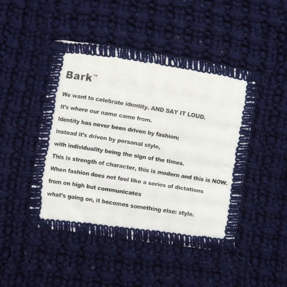 [Used] BARK Wool Nylon Knit Duffle Coat Navy [Size XS] [NVY] [A/W] [Condition Rank B] ​​[Men&