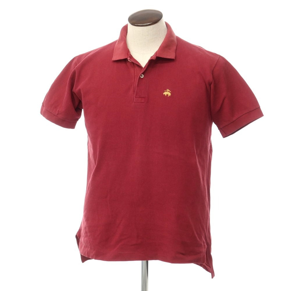 [Used] Brooks Brothers Cotton Short Sleeve Polo Shirt Red [L] [Condition Rank D] [Men&