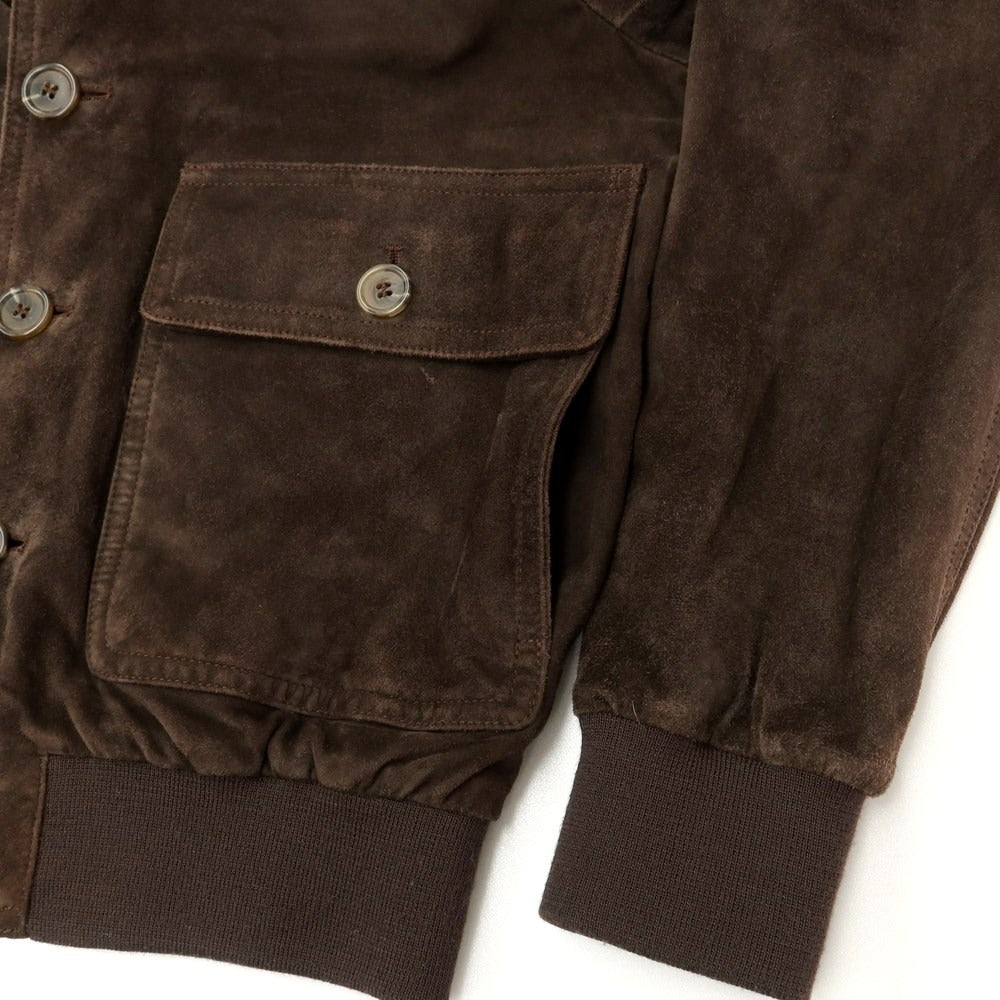 [Used] Makers Shirt Kamakura Suede Leather Jacket Blouson Brown [Size 44] [BRW] [A/W] [Condition Rank C] [Men&