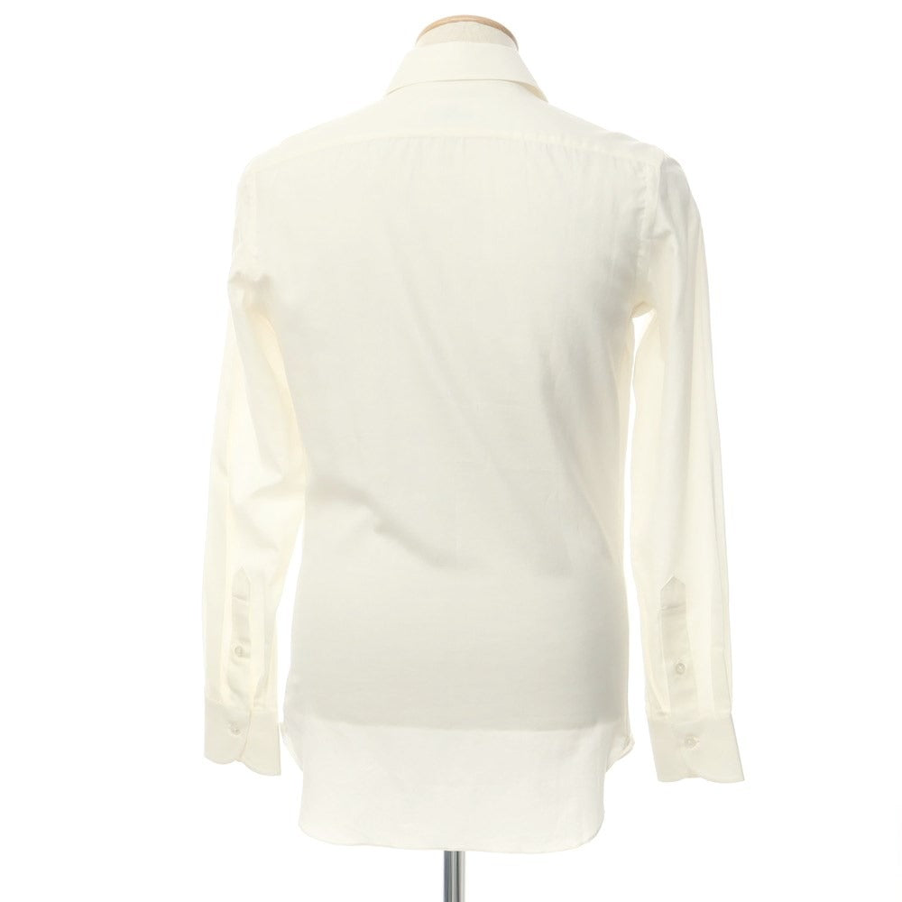 [Used] AVINO Cotton Cashmere Wide Collar Dress Shirt Ivory [Size 37] [WHT] [S/S/A/W] [Condition Rank A] [Men&