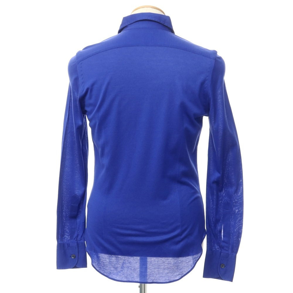 [Used] Cesare Attolini Cotton Pique Wide Collar Casual Shirt Royal Blue [Size 37] [BLU] [S/S/A/W] [Condition Rank B] ​​[Men&