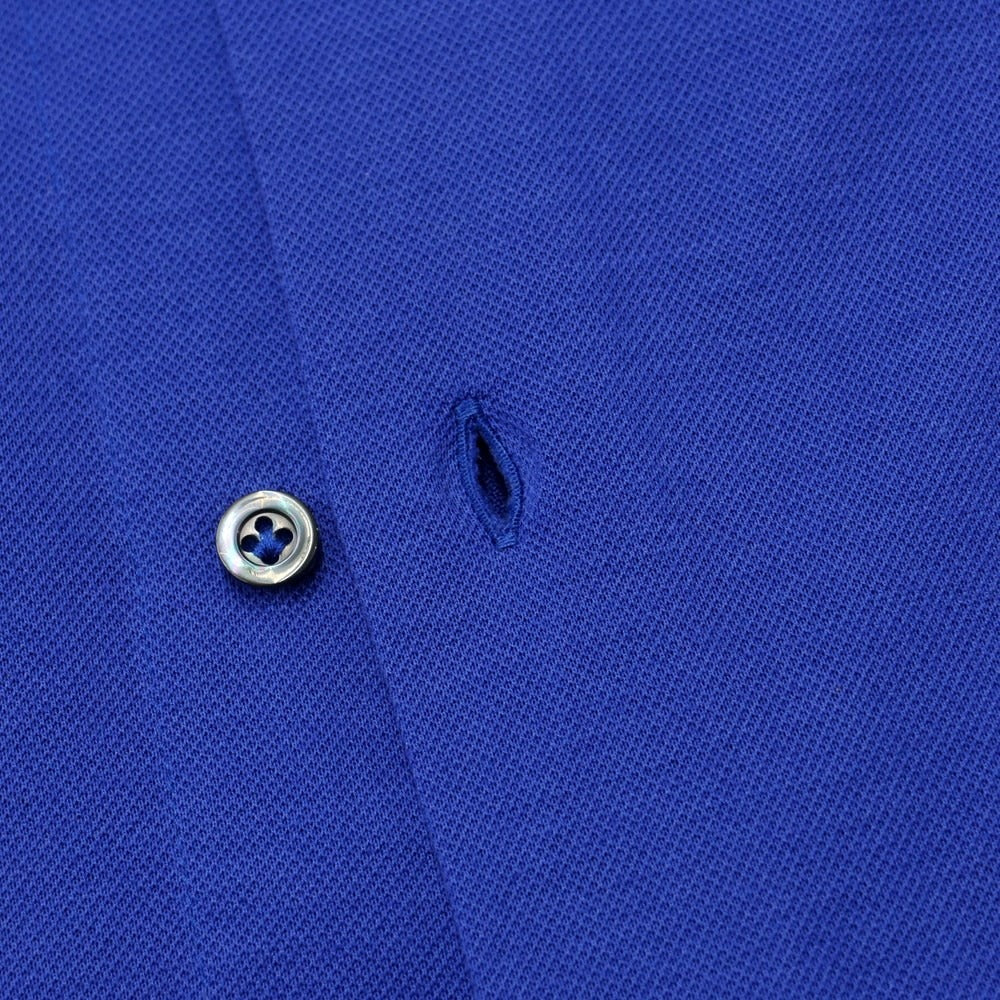 [Used] Cesare Attolini Cotton Pique Wide Collar Casual Shirt Royal Blue [Size 37] [BLU] [S/S/A/W] [Condition Rank B] ​​[Men&