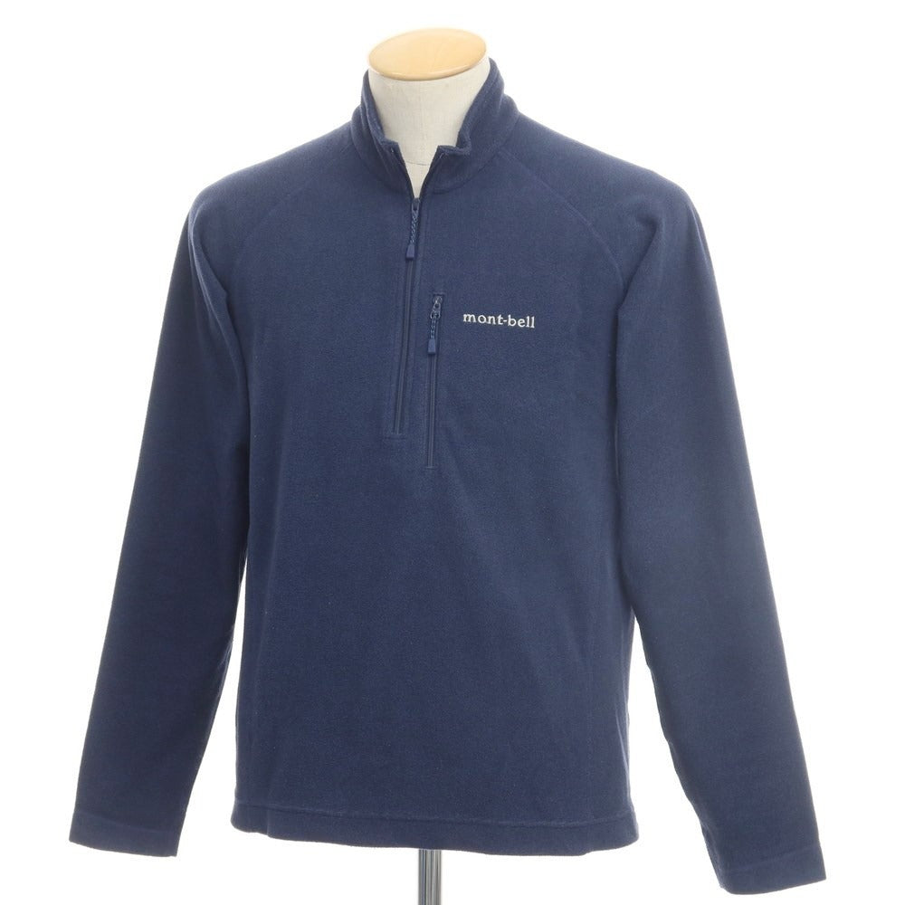 【中古】モンベル mont-bell ポリエステル ハーフジップ フリース ネイビー【サイズS】【NVY】【A/W】【状態ランクC】【メンズ】【768896】
