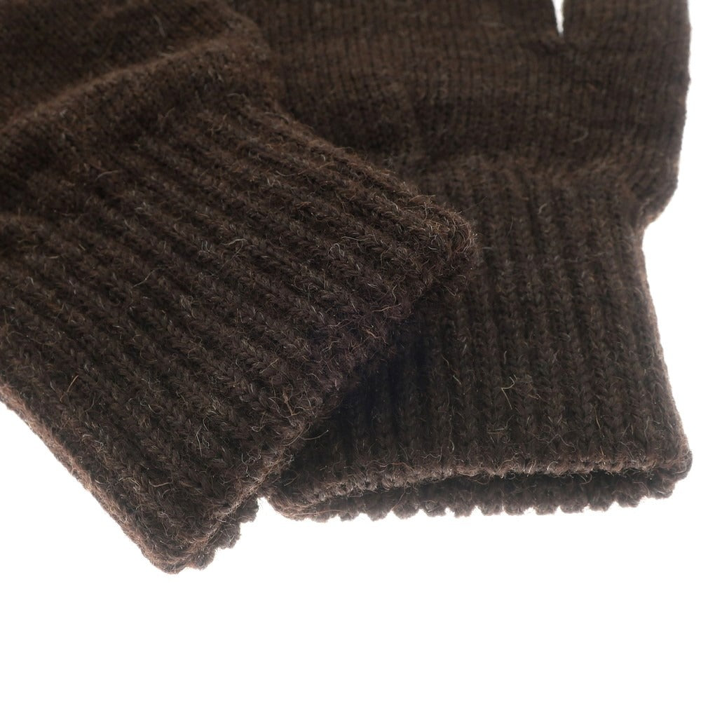 [Used] Black Sheep Wool Knit Gloves, Brown [BRW] [A/W] [Condition Rank A] [Men&