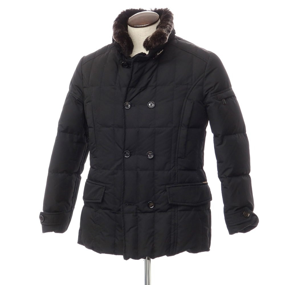 [Used] MOORER Polyester Fur Down Jacket Blouson Black [Size 50] [BLK] [A/W] [Condition Rank B] ​​[Men&